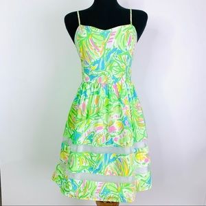 Lilly Pulitzer Ollie Strappy Dress in Elephant Ears Size 4